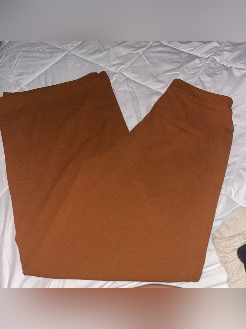 Sincerely Jules Rust Brown Wide-Leg Pants